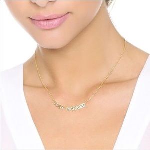 NWT Kate Spade Just Married Necklace in gold